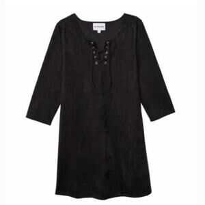 Olive & Oak black dress 3/4 length sleeves S